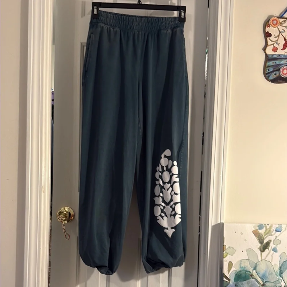 Free People/ FP Movement Hot Shot Crossover Set - vintage teal XS - Picture 2 of 4